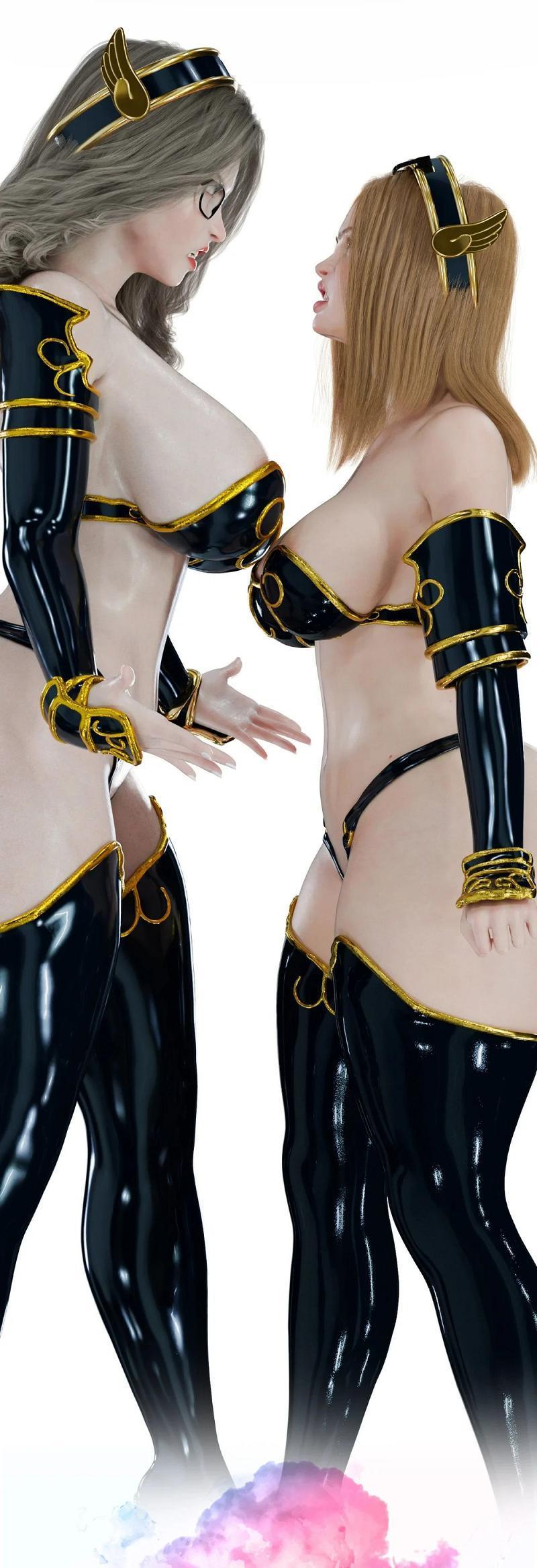 Susan And Sophie As 3D Super Heroines