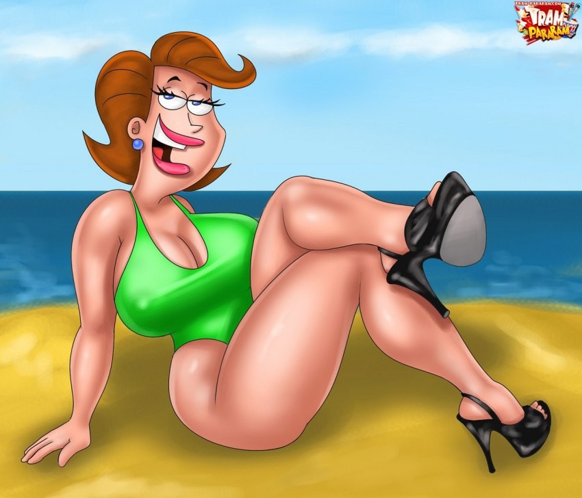 Swimsuit Toon Milf Parody Mrs Turner At The Beach