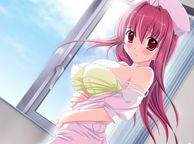 Cute Hentai Girl With Big Tits By The Window - animated