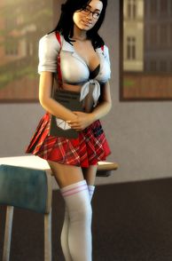 Sexy 3D Schoolgirl In Uniform