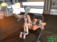 3D Raunchy Sex With Big Cock Alien - toon