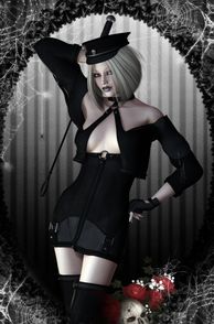 Rendered Gothic Blonde Beauty