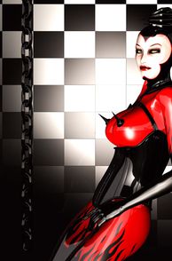 Wicked Red And Black Latex 3D Model