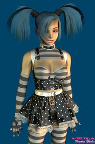 Darling 3D Girl With Pigtails In Cute Outfit
