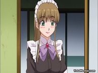 Sweet Anime Girl In Maids Uniform - animated