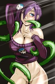 Tentacles Fondling A Gothic Toon Girl Pic