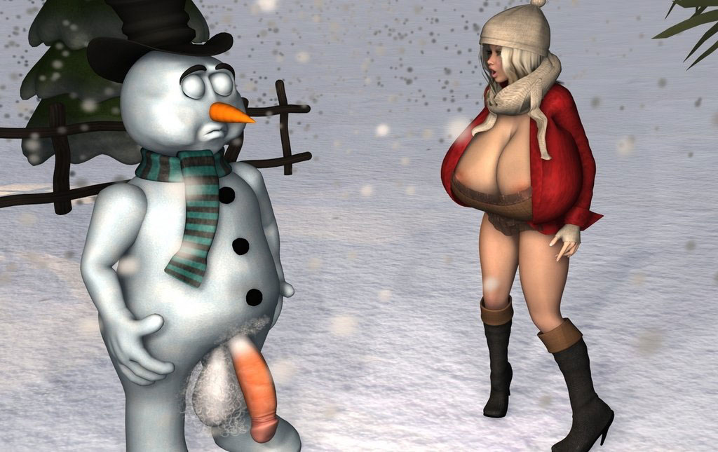 Woman Fucks Snowman